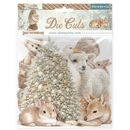 STAMPERIA - Printed decorative Die cuts - White Christmas