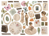 STAMPERIA - Printed decorative Die cuts for Art and Craft - Flowers and Poems