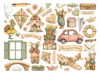 STAMPERIA - Printed decorative Die cuts for Art and Craft - Cozy Family
