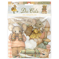 STAMPERIA - Printed decorative Die cuts for Art and Craft - Cozy Family