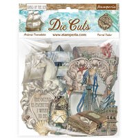 STAMPERIA - Printed decorative Die cuts for Art and Craft - Songs of the Sea Ship and Treasures