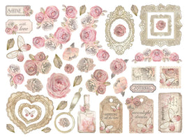 STAMPERIA - Die cuts assorted - Shabby Rose DFLDC99