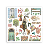 
              STAMPERIA - Art of Travelling - Rub-On 15.5x15.5cm Assortment 6pcs (DFLRBX12)
            