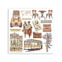 
              STAMPERIA - Art of Travelling - Rub-On 15.5x15.5cm Assortment 6pcs (DFLRBX12)
            