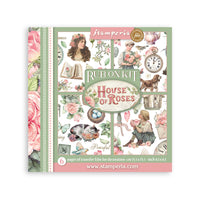 
              STAMPERIA - House of Roses -  Printed decorative Rub On Kit For Art and Craft 155x155mm
            