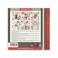 STAMPERIA - Printed Decorative Rub on kit for Art and Craft cm 15,5x15,5 - Oriental Garden