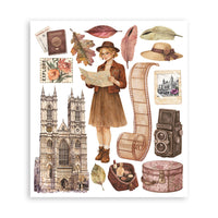 STAMPERIA - Printed Decorative Rub on selection for Art and Craft cm 20,5x23 - Our Way