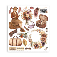 STAMPERIA - Printed Decorative Rub on selection for Art and Craft cm 20,5x23 - Our Way