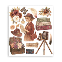 STAMPERIA - Printed Decorative Rub on selection for Art and Craft cm 20,5x23 - Our Way