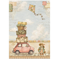 STAMPERIA - Printed Rice Paper A4 size, selection for Art and Craft - Cozy Family