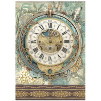 STAMPERIA - Printed Rice Paper A4 sheet, selection for Art and Craft - Gardens of Time