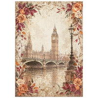 STAMPERIA - Printed Mini Rice paper A6 8 sheets for Art and Craft - Our Way