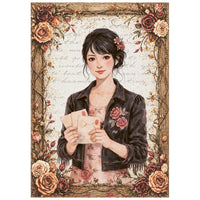 STAMPERIA - Printed Mini Rice paper A6 8 sheets for Art and Craft - Our Way
