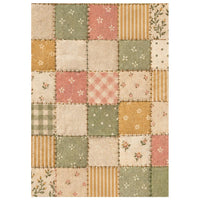 STAMPERIA - Printed Mini Rice paper A6 8 sheets for Art and Craft - Cozy Family