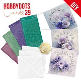 Dot and Do - Hobbydots Cards 39 - Purple Flowers