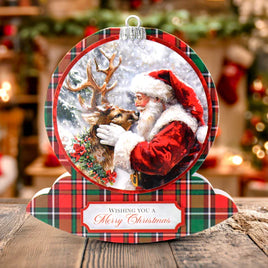 Katy Sue - Die Cut Decoupage – Reindeer Kisses Bauble