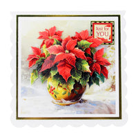 
              Katy Sue - 3D Die Cut Decoupage – Potted Poinsettia
            