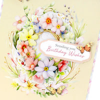 
              Katy Sue - 3D Die-Cut Decoupage - Floral Basket & Wreath
            