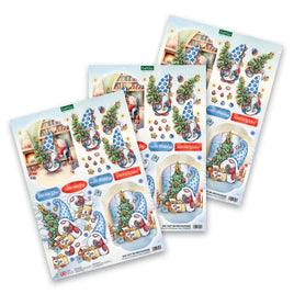 Katy Sue - 3D Die Cut Decoupage – Gnomes and Christmas Trees
