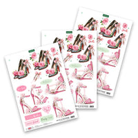 
              Katy Sue - 3D Die- Cut Sheet - Stilettos in Bloom
            