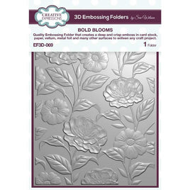 Creative Expressions Bold Blooms 5 in x 7 in 3D Embossing Folder