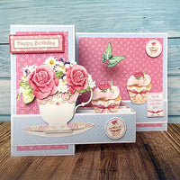 
              Katy Sue - 3D Die- Cut - Teacup, Flowers and Cake
            
