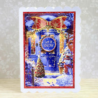 
              Katy Sue - 3D Die Cut Decoupage – Snowy Porch Scene
            