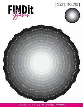 Dies - Basics - Nesting Dies - Stitched & Wavy Circles