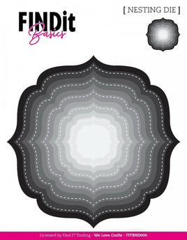 Dies - Basics - Nesting Dies - Ornate Frame Stitched and Plain