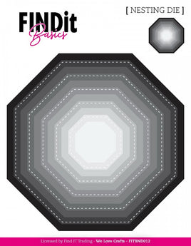 Dies - Basics - Nesting Dies - Octagon Stitched and Plain