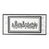 Andy Skinner Design - Cityscape Reflections Pre Cut Rubber Stamp