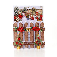 Katy Sue - 3D Die Cut Decoupage – Petite Poinsettias Die Cut Embellishments