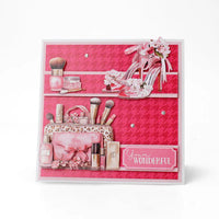 
              Katy Sue - 3D Die- Cut Sheet - Blush & Bloom Beauty Bag
            