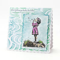 
              Andy Skinner Design - Pre Cut Rubber Stamp Set - Blowing Bubbles
            