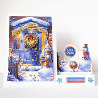 
              Katy Sue - 3D Die Cut Decoupage – Snowy Porch Scene
            