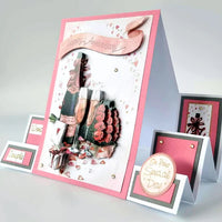 
              Katy Sue - 3D Die Cut Decoupage – Champagne and Roses
            