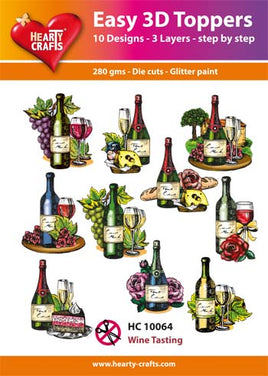 Hearty Crafts - 3D die cut - Wine Tasting