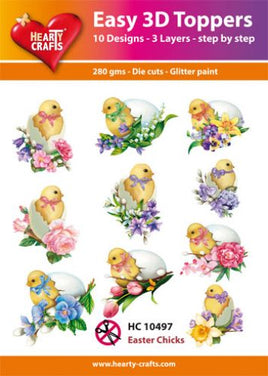 Hearty Crafts - 3D die cut - Easter Chicks