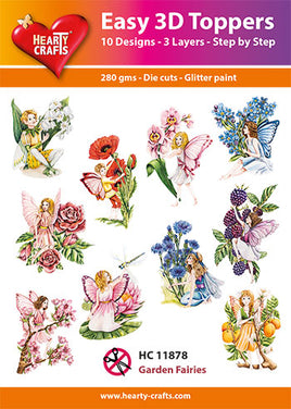 Hearty Crafts - Easy 3D die-cut - Garden Fairies - Pkt 10