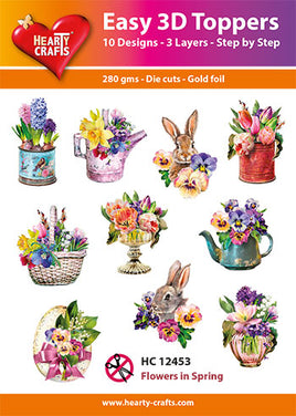 Hearty Crafts - 3D die cut - Flowers in Spring