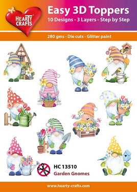 Hearty Crafts - 3D die cut - Garden Gnomes