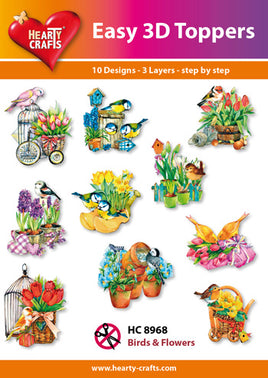 Hearty Crafts - 3D die cut - Birds & Flowers