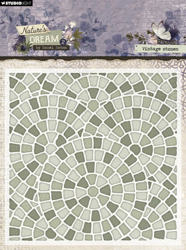 Studio Light • Hazel Eaton - Embossing Folder Vintage Stones Nature's Dream 2