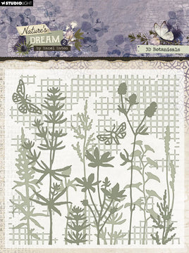 Studio Light • Hazel Eaton - Embossing Folder 3D Botanicals Nature's Dream 2 - 1 PC