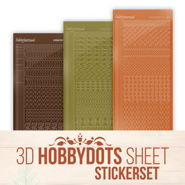 Hobbydots - Stickerset 3D Sheets - Berries Beauties - Gnomie Holidays