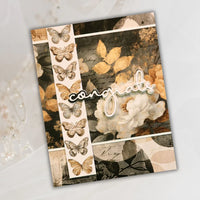 
              Paper Rose - Ink & Ivory 6 x 8" Embossed Die Cuts 36805
            