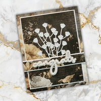 
              Paper Rose - Ink & Ivory 6 x 8" Embossed Die Cuts 36805
            