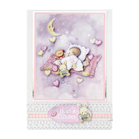 
              Katy Sue - 3D Die Cut Decoupage – Baby Girl with Moon
            