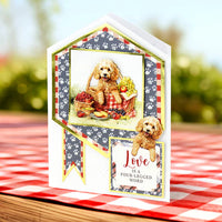 
              Katy Sue - 3D Die Cut Decoupage – Picnic Pups  (2 A4 sheets 3D Die-cut)
            