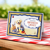 
              Katy Sue - 3D Die Cut Decoupage – Picnic Pups  (2 A4 sheets 3D Die-cut)
            